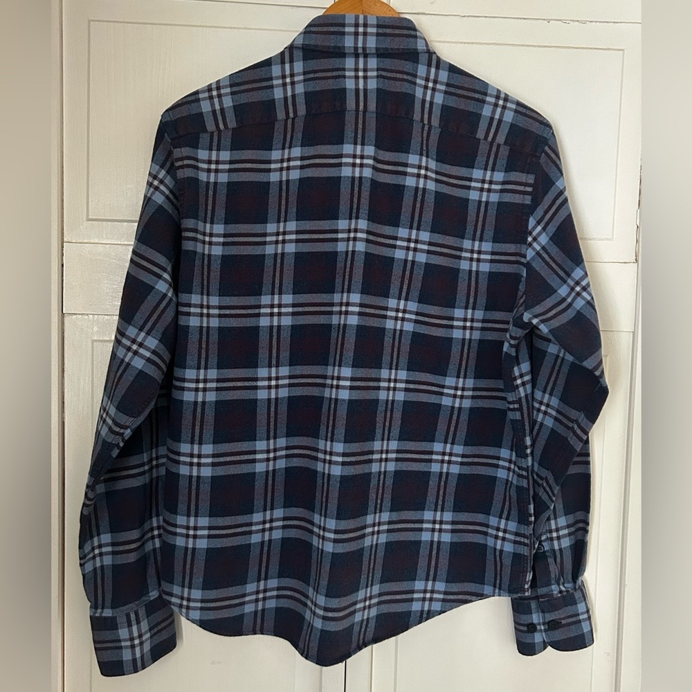 UNTUCKit Men’s Size M Long Sleeve Plaid Flannel Button Down Shirt - Picture 12 of 13